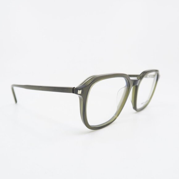 Saint Laurent SL387 004 53mm Brown Olive Transparent Hexagonal New Eyeglasses. - Picture 2 of 8